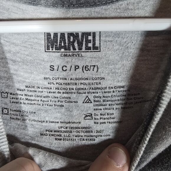 Marvel Boys Youth Grey, White, RedSpider-Man Graphic T-Shirt Small 6/7 - Picture 6 of 10